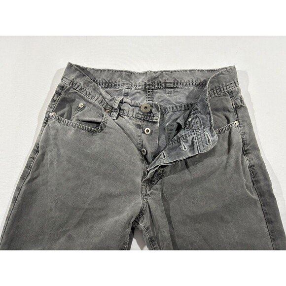 James Perse Canvas 5 Pocket Pants Mens Gray Button Fly Slim Straight Sz 30 USA - Picture 4 of 14